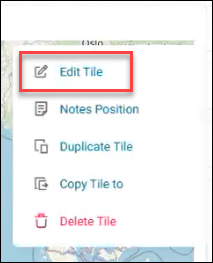 Edit tile