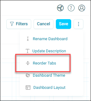 reorder tabs