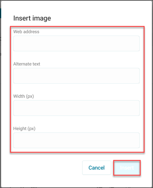 Image options