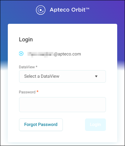 Select a data view Select a data view