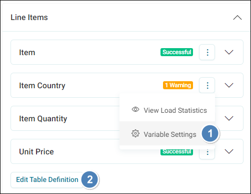 Edit table definition