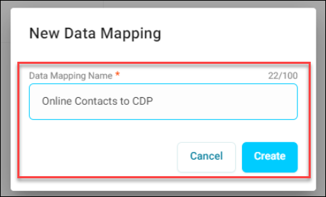 Data mapping name