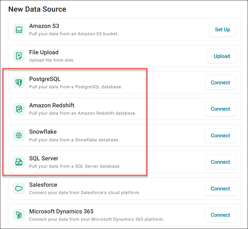 Database connections