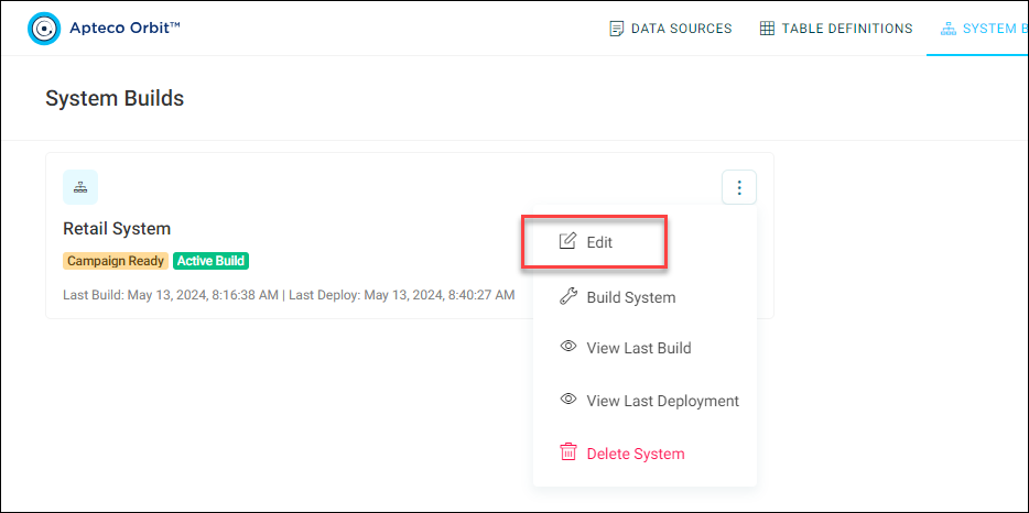 Edit System