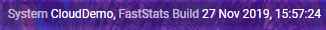 System Info on homepage