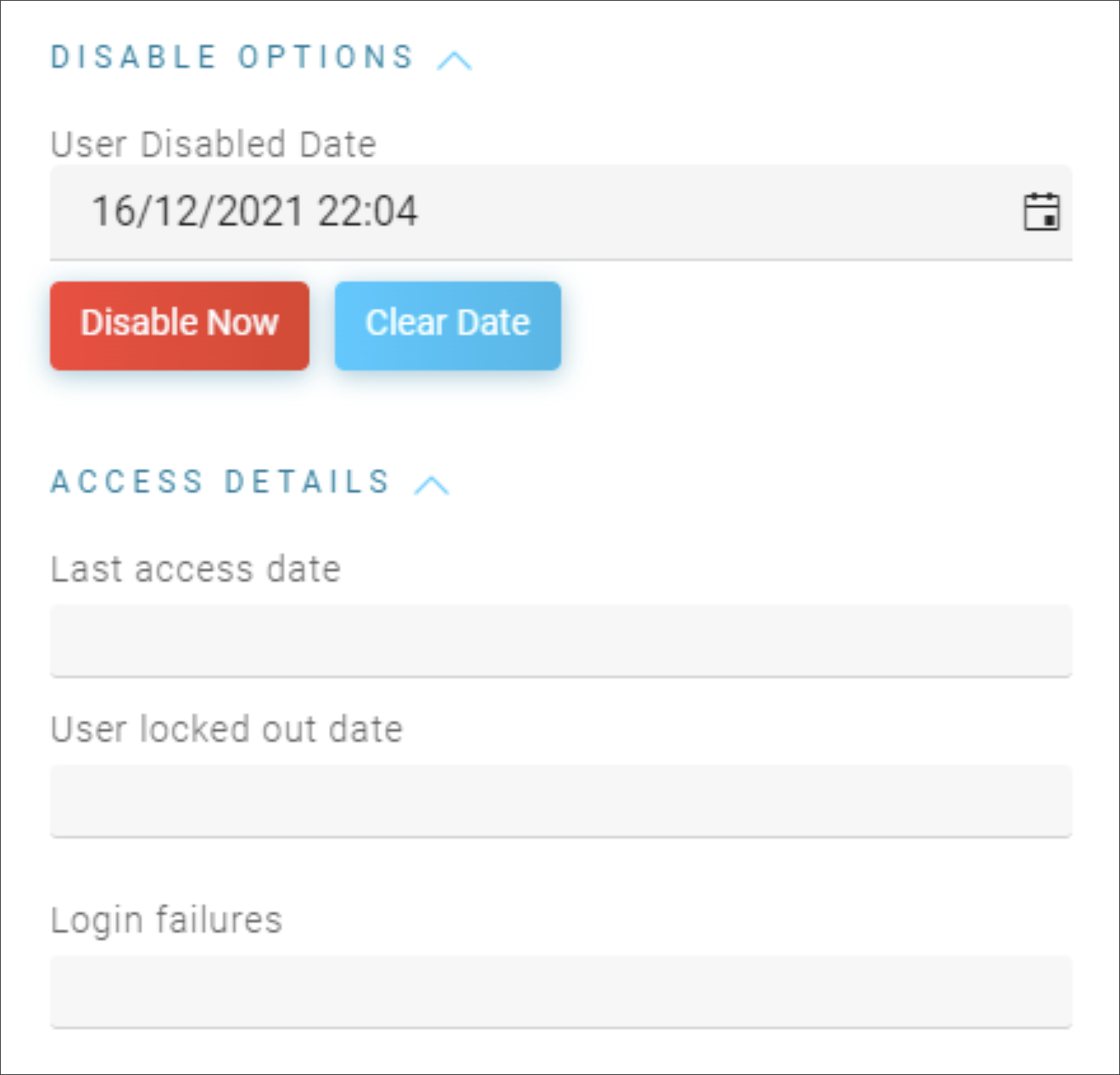 Access details