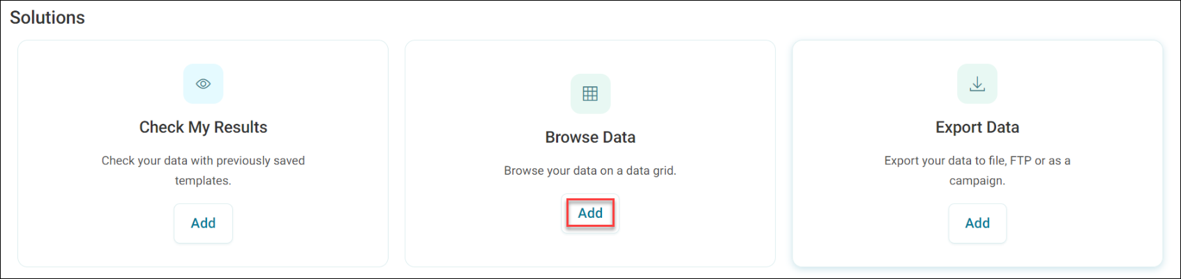 Browse data add