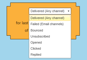 Broadcast Interaction drop-down