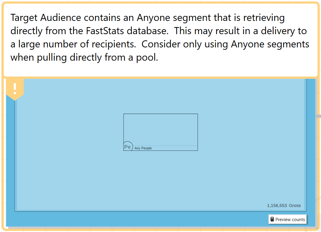 Anyone Segment Warning