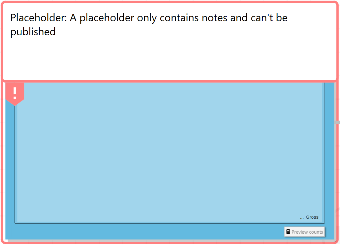 Placeholder Warning