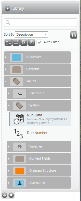 Library Values - System Folder