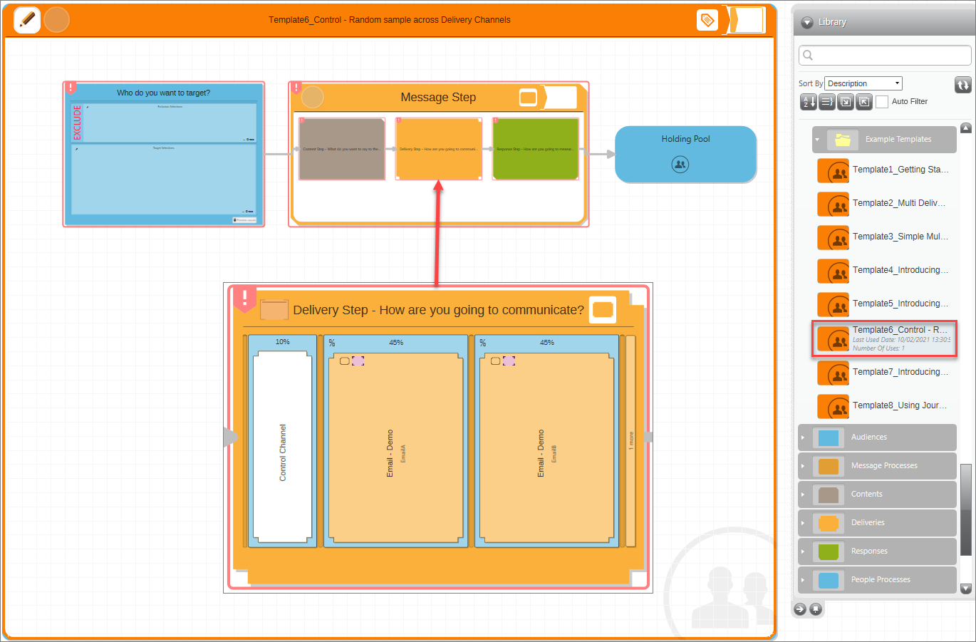Example Template 6 - Random Sample Across Delivery Channels