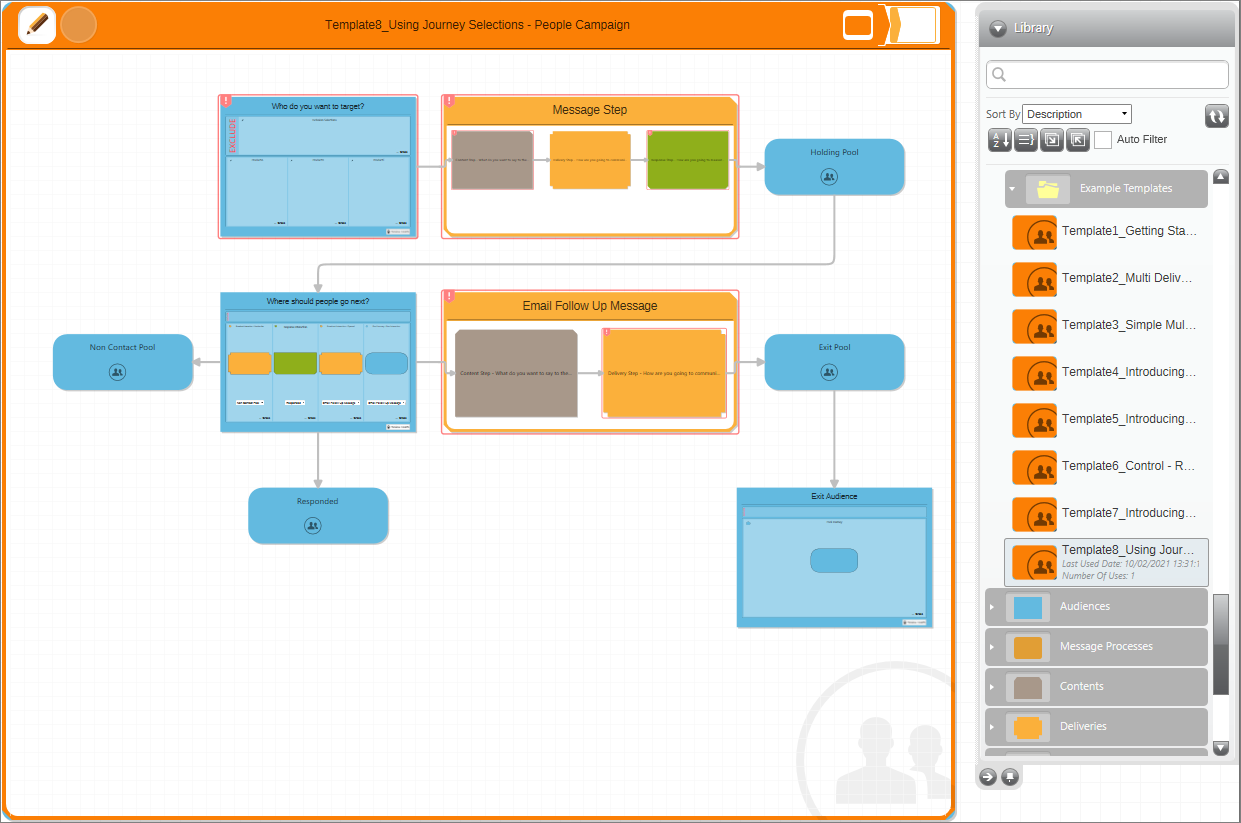 Example Template 8 Journey Selections