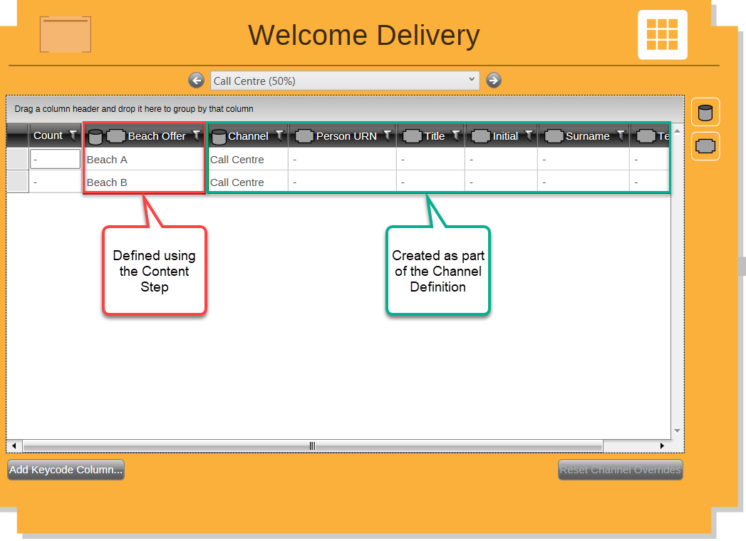 Delivery Modifying Settings