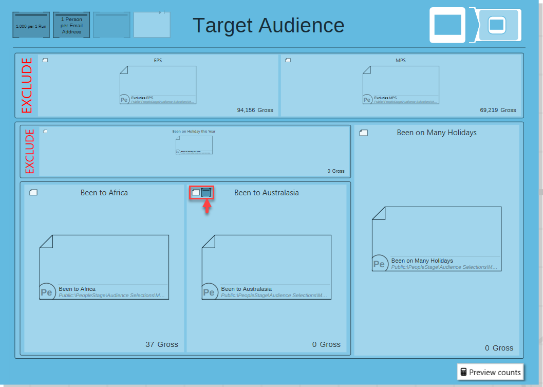 Audience Constraints Example
