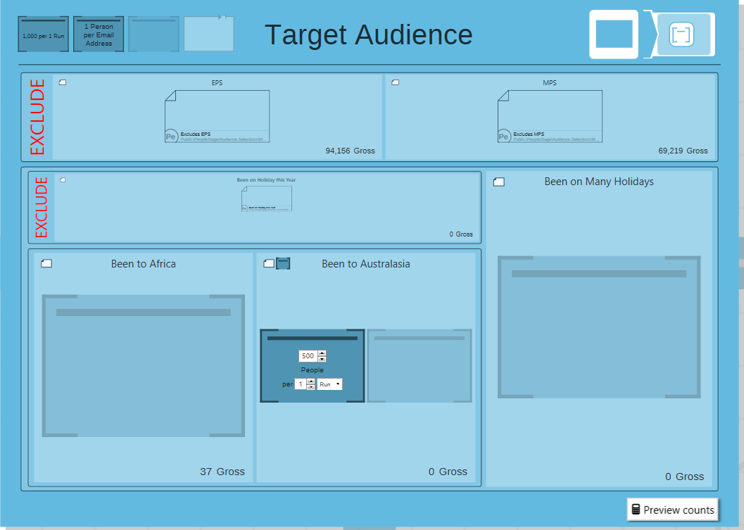 Audience Constraints View
