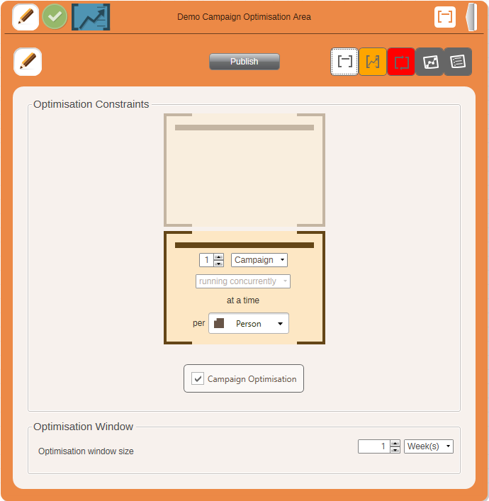 Criteria view button