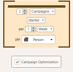 One Constraint in Campaign Optimisation