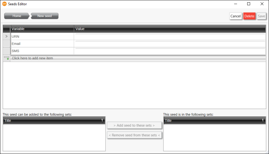 Seeds Editor Individual Details