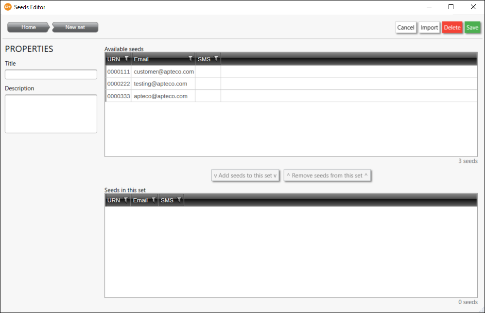 Seeds Editor