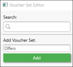Voucher Set Editor Add Voucher Set
