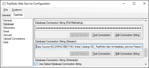 Web service configuration