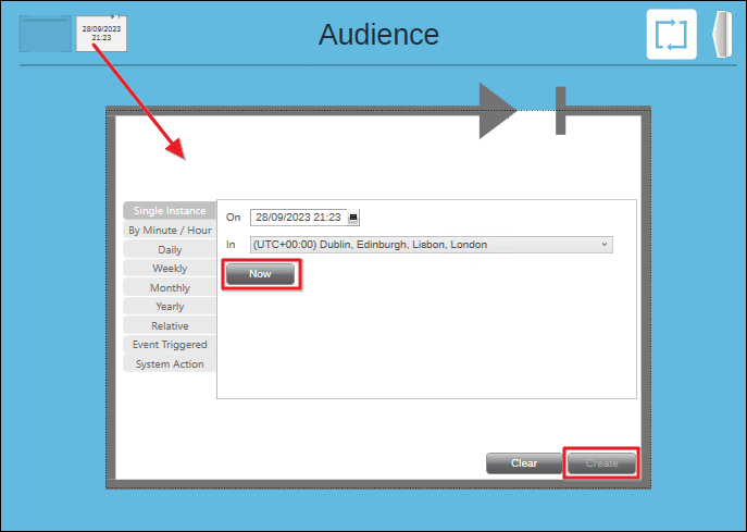 Audience Schedule