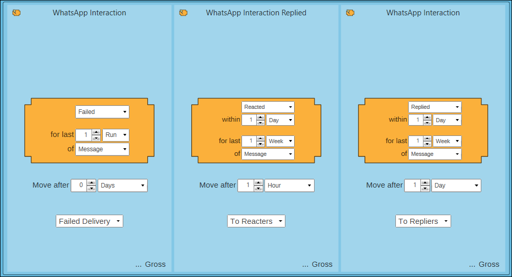 Multiple WhatsApp Interactions