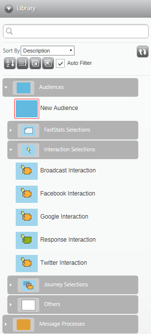 Library Interaction Selections Library Interaction Selections