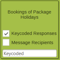 Keycoded response from non-recipient