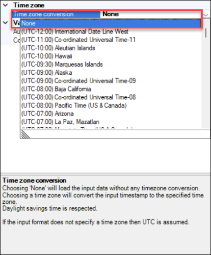 Time zone customisation