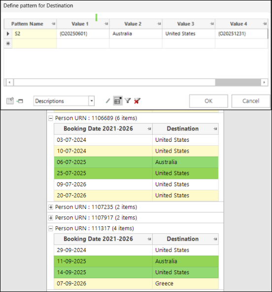 Ordering values