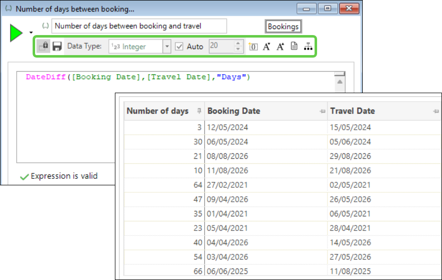 Expression return types