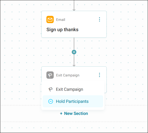 Hold participants