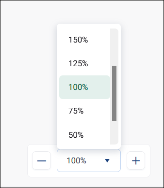 Zoom controls Zoom controls