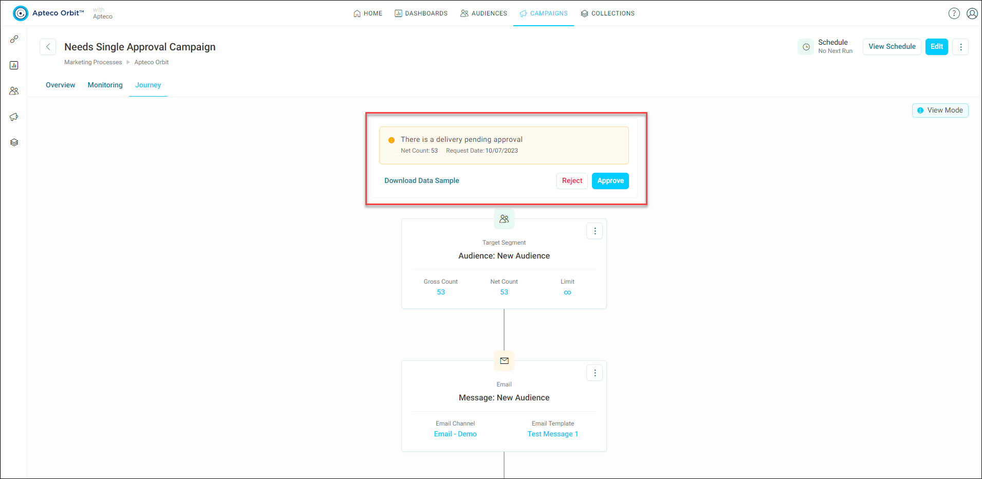 Manual Campaign Approval in the Journey Builder