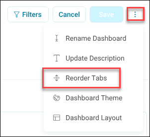 Reorder tabs