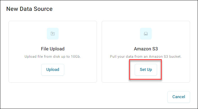 Amazon S3 Data Source