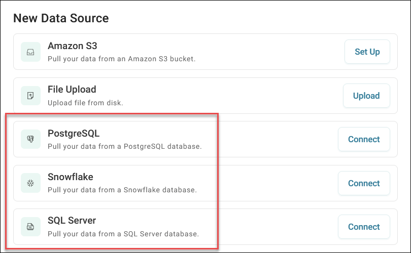 Data sources
