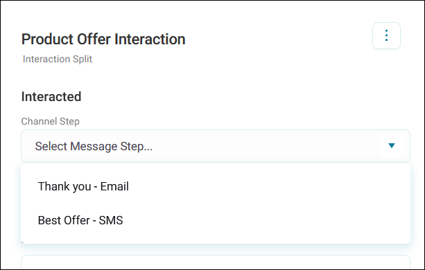 Interaction split