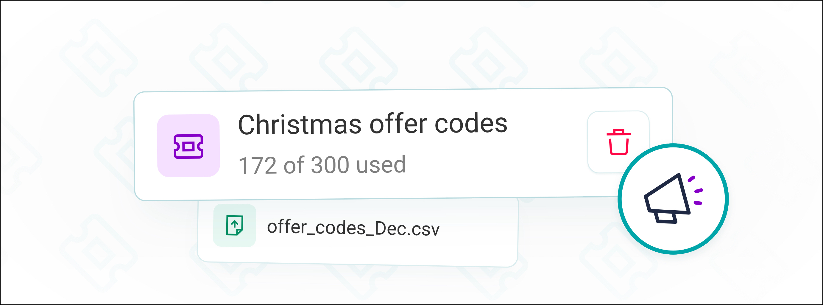 Voucher codes