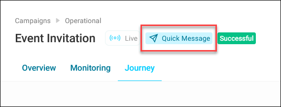 Quick message label